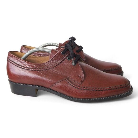 Marke Salamander Vintage Made in West Germany Leather Oxfords Brown Men's 9.5F - Picture 4 of 11